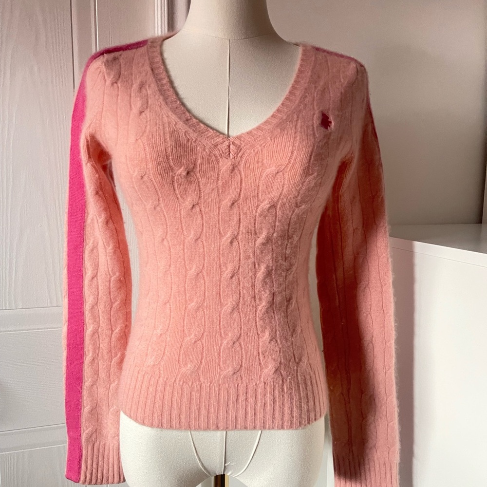 100% Cashmere Pink Sweater | JUICY COUTURE
